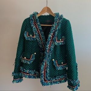 green blazer